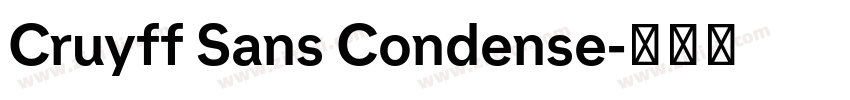 Cruyff Sans Condense字体转换 Cruyff Sans Condense字体转换